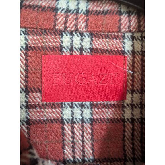 Fugazi Stone Snap Flannel Red – XS (New w/o Tags) Rare SOLD OUT - Picture 3 of 3